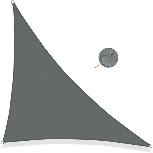 Triangular Shade Sail 3X3X3M Waterproof Shade Cloth Uv Protection For Patio Garden, Terrace, Outdoor, Balcony, V1188-MS-227-1223