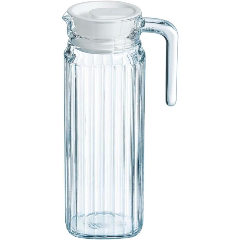 Arcoroc Quadro Frigo Pitcher With A Lid 110Cl, 1 Pitcher, White V1188-MS-227-1224