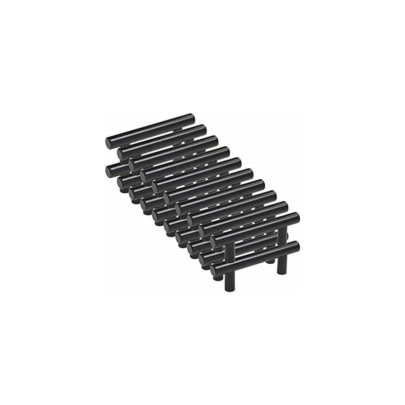 20 pcs Black Furniture Handle Black Kitchen Cabinet Handle T Handles Black Drawer Cupboard Handles V1188-MS-227-1226