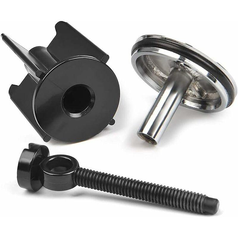 Ersandy Sink Plug 40Mm Height Adjustable For Bathroom, Universal Aluminum Alloy Sink Plug - Black V1188-MS-227-1231