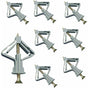 150 Pieces Plasterboard Anchors, Plasterboard Anchors With Screws, Plasterboard Wall Fixings, Hollow Wall V1188-MS-227-1233