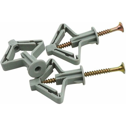 150 Pieces Plasterboard Anchors, Plasterboard Anchors With Screws, Plasterboard Wall Fixings, Hollow Wall V1188-MS-227-1233