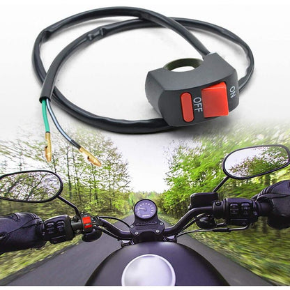 1 Piece Motorcycle Handlebar Switch On Off Push Button Bike Motorbike Tuning Part For U5 U7 U2 LED Headlight V1188-MS-227-1236