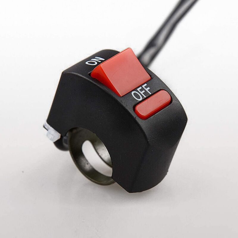 1 Piece Motorcycle Handlebar Switch On Off Push Button Bike Motorbike Tuning Part For U5 U7 U2 LED Headlight V1188-MS-227-1236