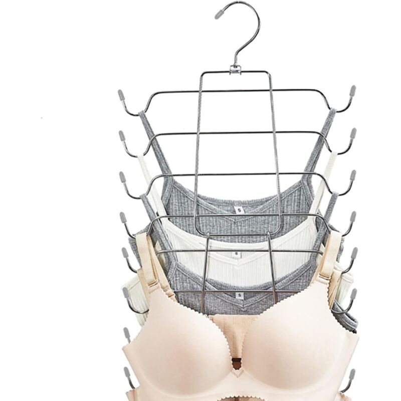 Foldable Space Saving Hanger, Multi-Layer Camisole Hanger, Multifunctional Metal Hangers, Ideal For V1188-MS-227-1248