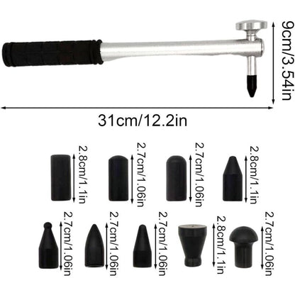 Car Dent Repair Tool, Strong Hammer Tap Down With 9 Heads, Portable Hand Tools Dent Repair Kit Dent Puller V1188-MS-227-1252