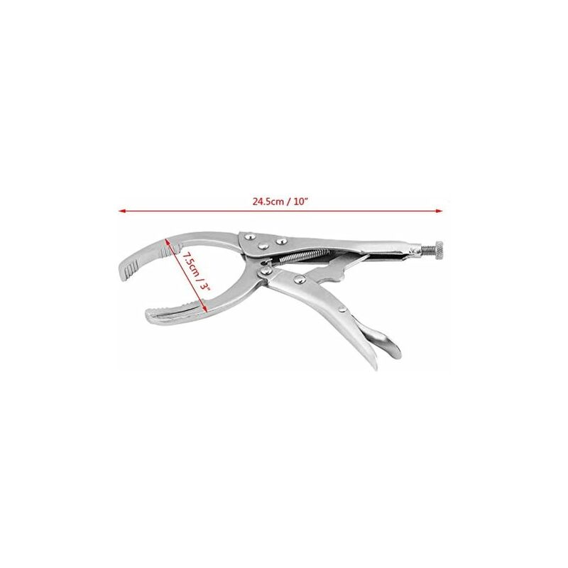 10Inch Oil Filter Pliers, Adjustable Car Oil Filter Wrench Removal Tool V1188-MS-227-1253