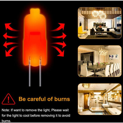 G4 Halogen Bulbs, 12V 20W Halogen Pin Base Lamp, Warm White 3000K, 350Lm, Dimmable, G4 Low Voltage Halogen V1188-MS-227-1256