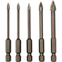 5 pcs Triangle Drill Bit Set, Carbide Tile Drill Bits, Efficient Universal Drilling Tool For Glass, Tile, V1188-MS-227-1258