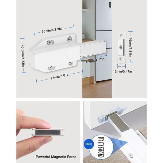 Push To Open 2 Pieces Push Open Push Door Cupboard Magnet Closure For Cabinet Drawer System Magnetic Latch V1188-MS-227-1268