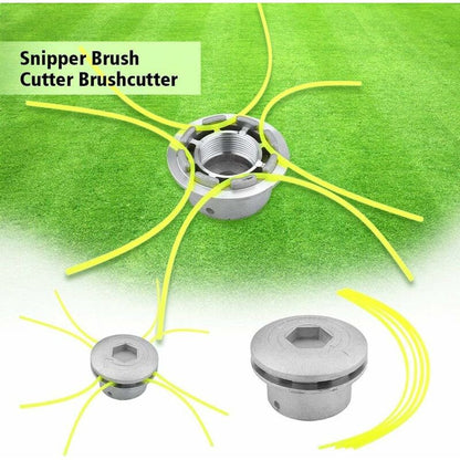 Universal Aluminum Brush Cutter Head Replacement Brush Cutter Heads String Set Lawn Trimmer Attachment Power V1188-MS-227-1281