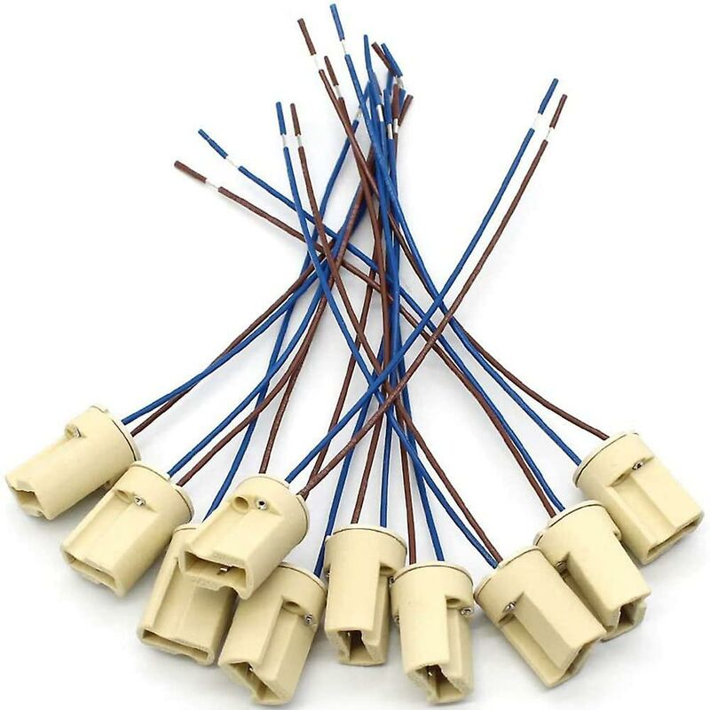 10 pcs G9 Ceramic Lamp Holder,Halogen Lamps Ceramic Connector Socket,G9 Lamp Holder 250V G9 Socket Ceramic V1188-MS-227-1282