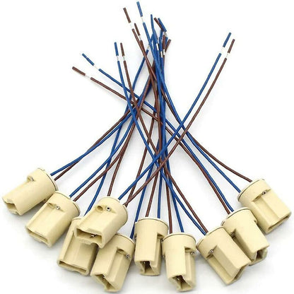 10 pcs G9 Ceramic Lamp Holder,Halogen Lamps Ceramic Connector Socket,G9 Lamp Holder 250V G9 Socket Ceramic V1188-MS-227-1282