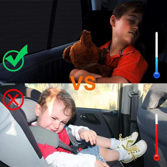 Car Sun Shade For Baby, 2 Pack Car Sun Shade For Kids And Pets, Block Uv Rays Anti Mosquito Net, Universal V1188-MS-227-1289