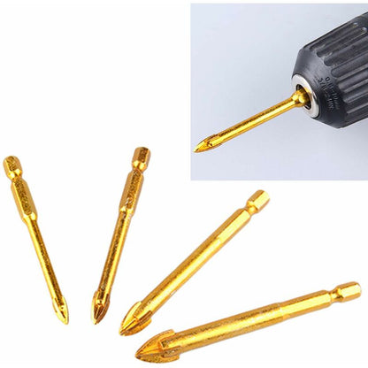 10 pcs 6Mm Tungsten Carbide Drill Bit Set With Flat Hex Shank For Mirror Porcelain Marble V1188-MS-227-1290