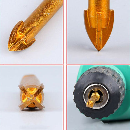 10 pcs 6Mm Tungsten Carbide Drill Bit Set With Flat Hex Shank For Mirror Porcelain Marble V1188-MS-227-1290