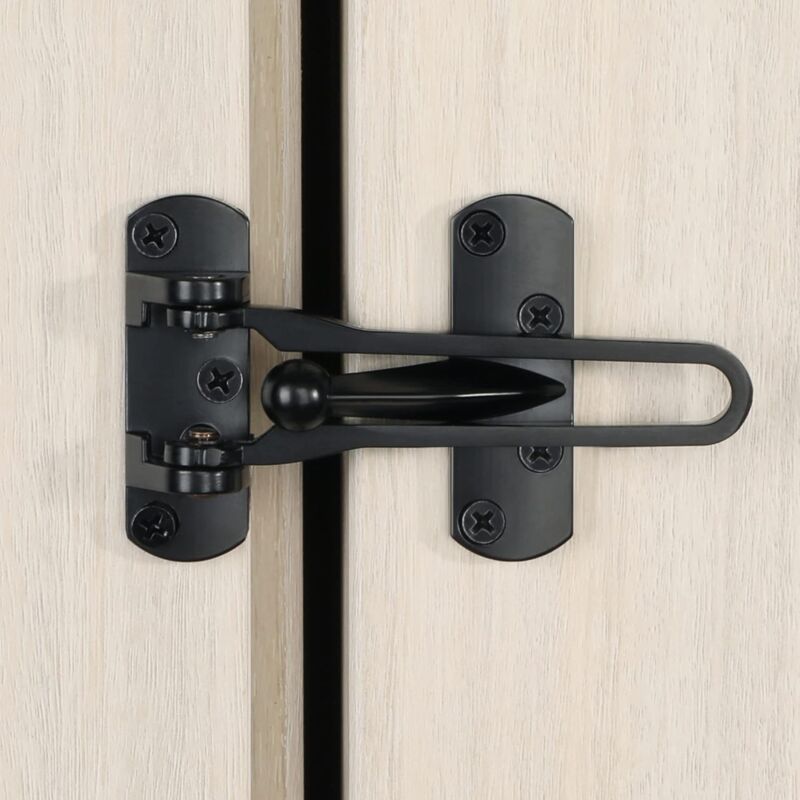 Secondary Door Lock, Security Door Chains, Sliding Door Lock, Stainless Steel Swing Bar, Security Door Lock, V1188-MS-227-1292