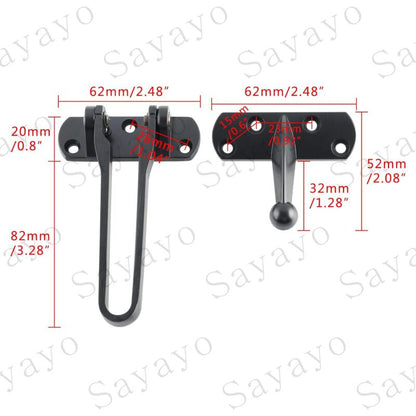 Secondary Door Lock, Security Door Chains, Sliding Door Lock, Stainless Steel Swing Bar, Security Door Lock, V1188-MS-227-1292
