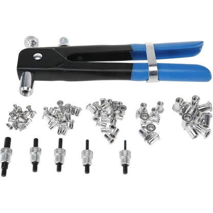 86 pcs Rivet Gun M3 M4 M5 M6 M8 Threaded Nut Rivet Nut Tool Riveting Pliers Threaded Insert Kit V1188-MS-227-1293