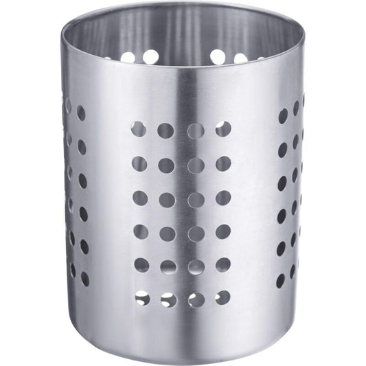 Cutlery Drainer/Utensil Holder, ROund, Diameter: 10 Cm, Height: 13 Cm, Stainless Steel, Silver V1188-MS-227-1306