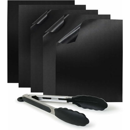 Teflon Bbq Baking Sheets (5 Pack) - Non-Stick Cooking Mat For Bbq, Grill & Oven (5X Rectangular 40X30Cm) V1188-MS-227-1319