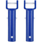 2 pcs V-Shaped Head Handle, Blue Swimming Pool V-Shaped Clip Brush Head Handle Replacement Pool Accessories V1188-MS-227-1320