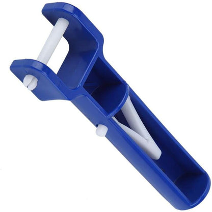 2 pcs V-Shaped Head Handle, Blue Swimming Pool V-Shaped Clip Brush Head Handle Replacement Pool Accessories V1188-MS-227-1320