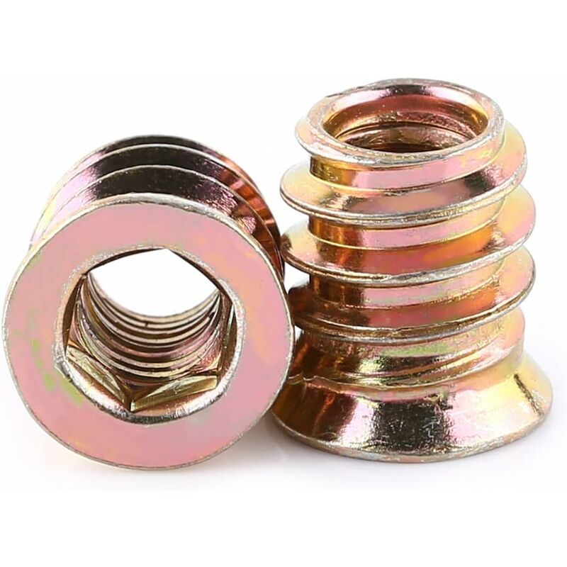 Pack Of 20 pcs M6/M8/M10 Zinc Alloy Threaded Hex Nut, Zinc Alloy Insert Nuts Assortment (M613Mm) V1188-MS-227-1321