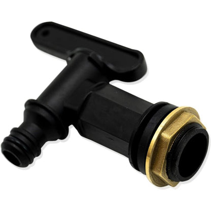 Rain Barrel Hose Tap/ 3/4 Bsp Thread Replacement Faucet Plastic Connector Snap-Fit Beer Home Brew V1188-MS-227-1323