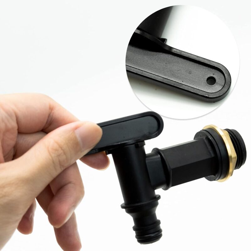 Rain Barrel Hose Tap/ 3/4 Bsp Thread Replacement Faucet Plastic Connector Snap-Fit Beer Home Brew V1188-MS-227-1323
