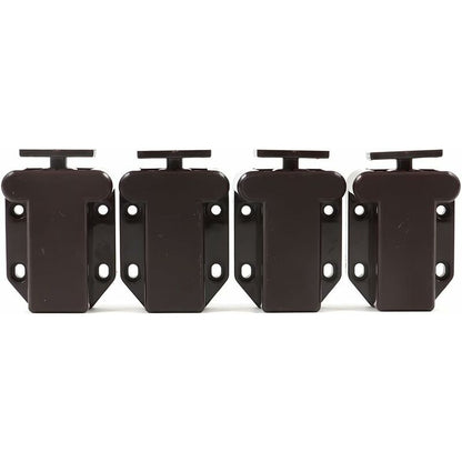 4-Pack Of DAmping Cushioning Systems For Doors, Cabinets And Drawers - Brown V1188-MS-227-1334