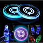 2 Pack LED Cup Holder, LED Car Coasters With 7 Colors Glow Cup Pad, Usb Charging Cup Mat For Coaster V1188-MS-227-1335