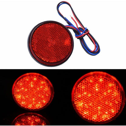 LED Trailer Lights, 2 pcs LED Trailer Tail Lights ROund Reflector Brake Light LED Clearance Light 12V For Car V1188-MS-227-1336