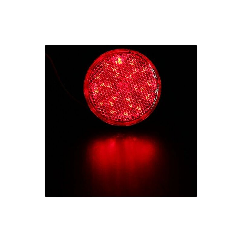 LED Trailer Lights, 2 pcs LED Trailer Tail Lights ROund Reflector Brake Light LED Clearance Light 12V For Car V1188-MS-227-1336