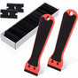 2 Plastic Scraper With 100 Squeegees, Long Handle Scrapers, For Removing Labels, Glue, Paint, Stickers And V1188-MS-227-1341