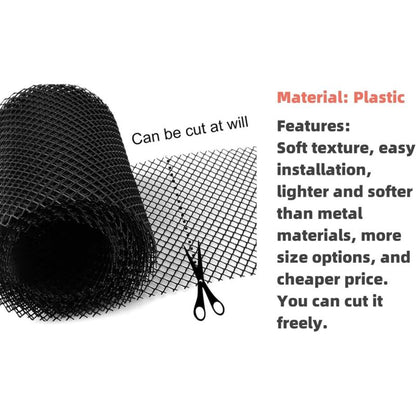 Plastic Gutter Guard, 18Cm X 8M, Heavy Duty Mesh Gutter Guard, Leaf Filter, (18Cm X 8M) V1188-MS-227-1342