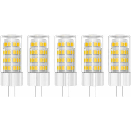 5X G4 LED Lamp 5W Bulb Lamp 51 Smd 2835LEDs Warm White 3000K LED Bulb 500Lm Equivalent To 50W Halogen Lamp V1188-MS-227-1346