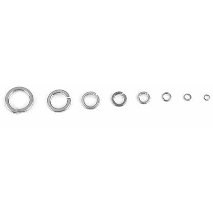 180 pcs 8 Size 304 Stainless Steel Spring Washer Assortment Kit, Spring Washers Kit M2.5 M3 M4 M5 M6 M8 M10 V1188-MS-227-1349