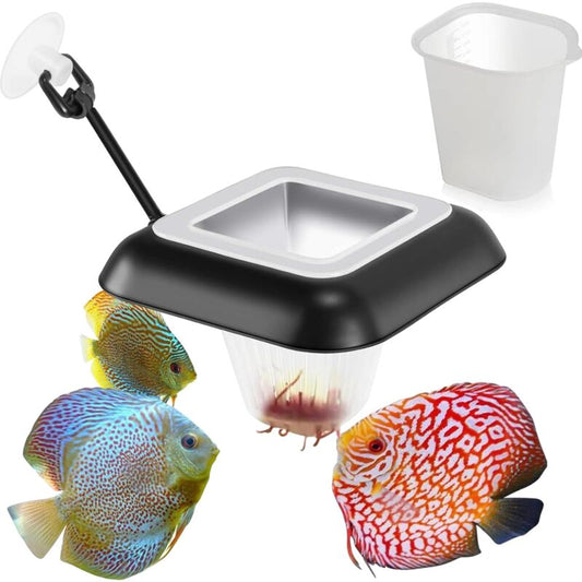 3 In 1 Aquarium Floating Ring Cone Food Dispenser Aquarium Fish Food Dispenser Aquarium Accessory For V1188-MS-227-1351
