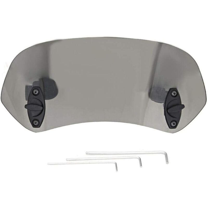 Motorcycle Windshield Adjustable Clip On Windscreen Wind Deflector Windshield Accessories For Motorcycle Tawny V1188-MS-227-1353