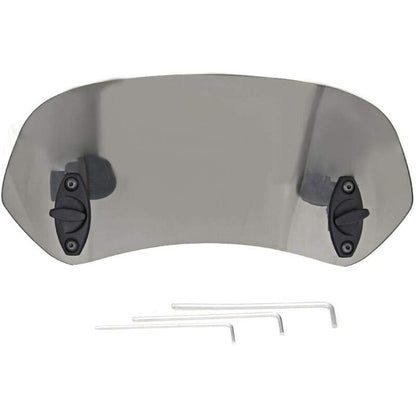 Motorcycle Windshield Adjustable Clip On Windscreen Wind Deflector Windshield Accessories For Motorcycle Tawny V1188-MS-227-1353