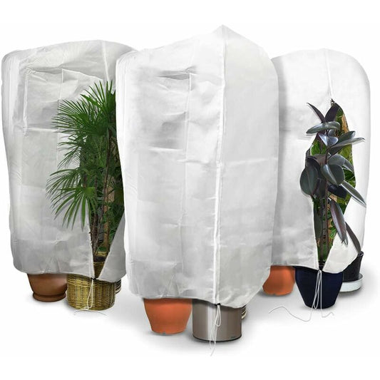 3 pcs Set Winter Plant Covers With Drawstring And Zipper 80G/M2 Polypropylene Winter Covers Heavy Duty V1188-MS-227-1366