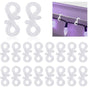 150 pcs Mini Plastic Weatherproof Gutter Hooks For Christmas V1188-MS-227-1368
