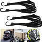 Bungee Cords With Hooks, 2 Pieces Adjustable Luggage Straps, Elastic Strap With 4 Sliding Buckles For V1188-MS-227-1373
