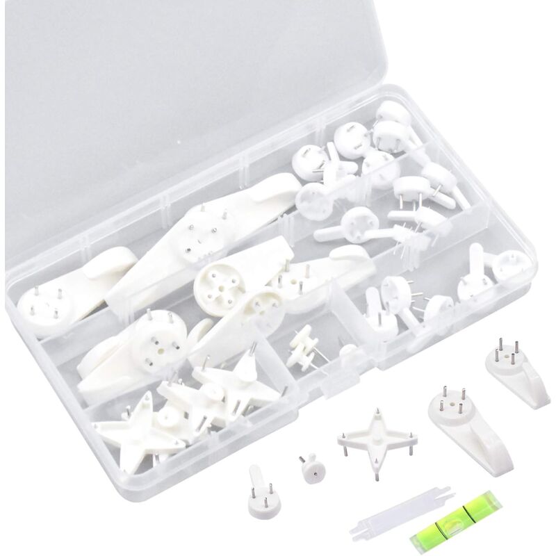39 pcs Non-Trace Wall Mount Hooks, Picture Wall Hook, Picture Hanging Hook, Picture Hook, Wall Hooks For V1188-MS-227-1380