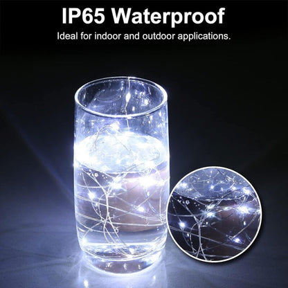 LED Bottle Lights 2M 20LEDs Bottle Lights, LED Bottle Stopper Light Waterproof Flexible Silver Wire V1188-MS-227-1385