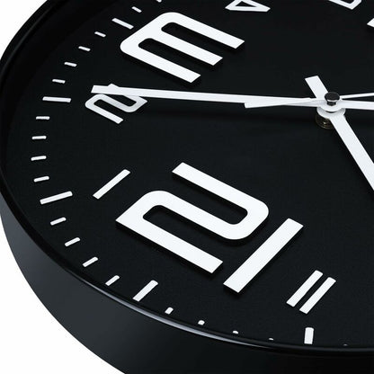 Silent Clock, 30Cm Quartz Silent Clocks, Battery Powered, Modern Style Designed For Home, Office And School V1188-MS-227-1386
