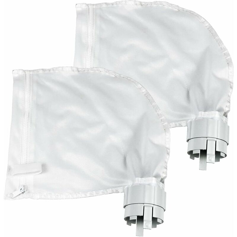 2 Pack Pool Cleaner Filter Bags Fits Polaris360 And 380 Pool Cleaner Zippered And Adjustable Design In White V1188-MS-227-1388