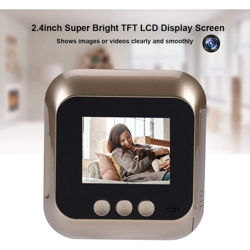 Door Viewer 2.4 Inch Hd Display Screen Smart Home Doorbell Security Camera Electronic Door Viewer For Home V1188-MS-227-1391