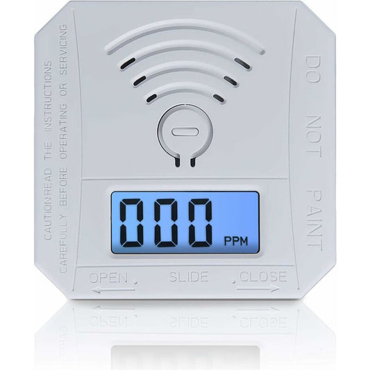 Carbon Monoxide Detector, Ul 2034 Compliant Co Gas Monitor Alarm Detector, Co Sensor With LED Digital Display V1188-MS-227-1394